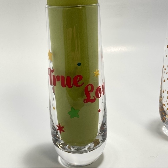 Disney Minnie Mouse Christmas Santa Stemless Flute glass and festive flute glass - Picture 6 of 8